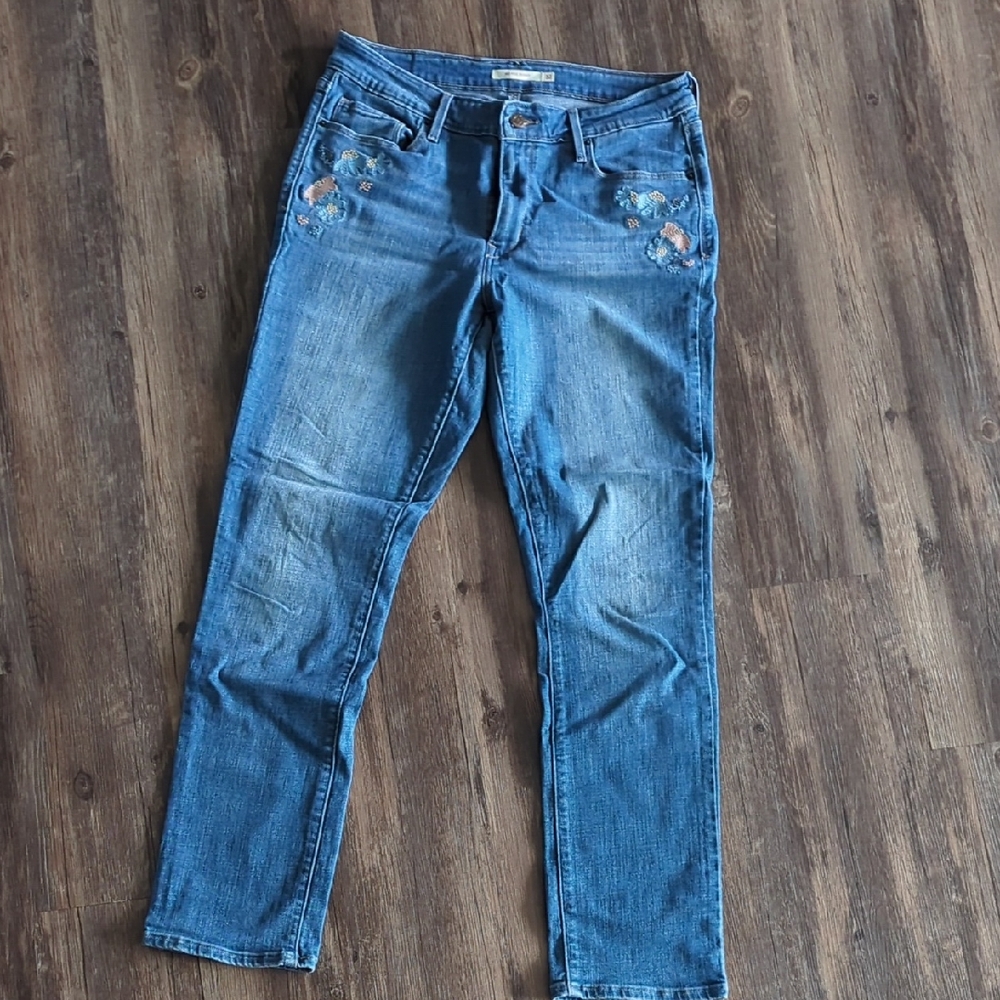 Women's Levi's Embroidered Mid-rise Skinny Jean